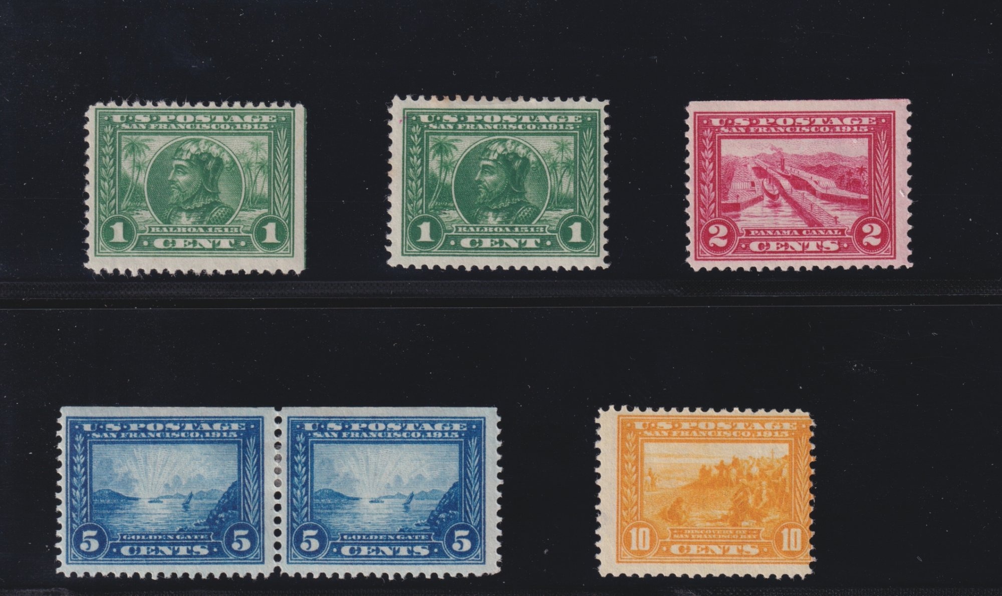 1913-15 US Panama-Pacific Exposition Scott 397-400 MH OG